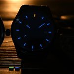 PASOY Men's Luminous Watch Blue Light Waterproof Silver