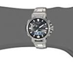 Casio Men's PRO TREK Quartz Sport Watch with Titanium Strap, Silver, 22 (Model: PRW-60T-7ACR)