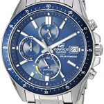 Casio Men's Edifice Quartz Watch with Stainless-Steel Strap, Silver, 21.7 (Model: EFS-S510D-2AVCR)