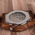 Mens Wooden Mechanical Watches Multifunction Date & Chronograph Wood Watch