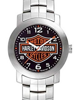 Harley-Davidson Men's Bulova Bar & Shield Wrist Watch 76A019