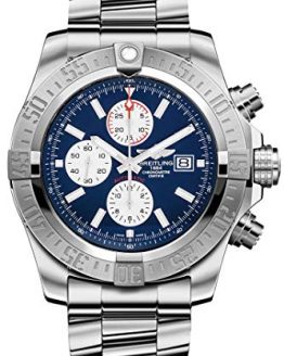Breitling Men's BTA1337111-C871SS Super Avenger II Analog Display Swiss Automatic Silver Watch