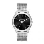 Michael Kors Men's Slim Runway Analog-Quartz Watch with Stainless-Steel Strap, Silver, 22 (Model: MK8606)