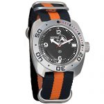 Vostok Amphibian Scuba Dude Mechanical Wrist Watch Blue and Black Dials (710634, Black+Orange)