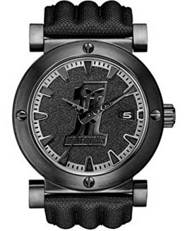 Harley-Davidson Men's Bulova Black #1 Racing Skull Wrist Watch 78B131