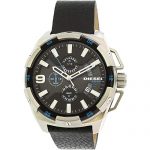 Diesel Men's DZ4392 Heavyweight Stainless Steel Black Leather Watch