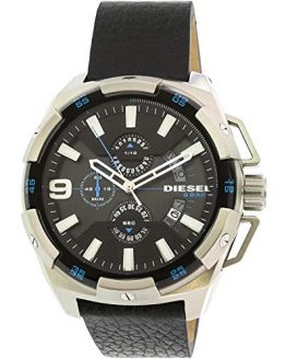 Diesel Men's DZ4392 Heavyweight Stainless Steel Black Leather Watch
