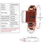 BOBO BIRD Quartz Wooden Watch Men Wooden Box, Brown