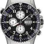 Xezo Men's Air Commando Diver, Pilot Swiss Automatic Valjoux 7750 Chronograph Wrist Watch.