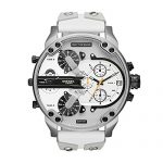 Diesel Men's DZ7401 Mr Daddy 2.0 White Leather and Silicone Watch