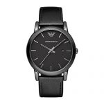Emporio Armani Men's AR1732 Dress Black Leather Watch
