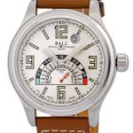 Ball Trainmaster TMT Celcius Automatic Mens Strap Watch Silver Dial Date NT1050D-LAJ-WH