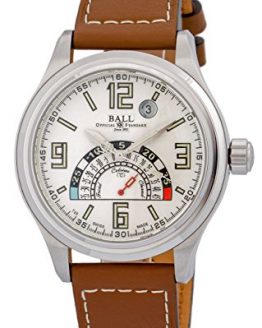 Ball Trainmaster TMT Celcius Automatic Mens Strap Watch Silver Dial Date NT1050D-LAJ-WH