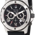 Bulova Men's 98B127 Marine Star Black Dial Strap Watch