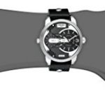 Diesel Men's Mini Daddy Stainless Steel Black Leather Watch