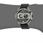 Diesel Men's Ironside Gunmetal Black Leather Watch