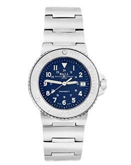 Ball Railroader Men's Swiss-Made Diver Watch with ETA Movement - Waterproof up to 200M.