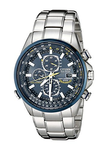 Citizen Men's AT8020-54L Blue Angels Stainless Steel Eco-Drive Dress Watch