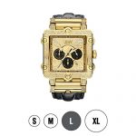JBW Luxury Men's Phantom 2.38 ctw Diamond Wrist Watch with Leather Bracelet