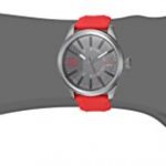 Diesel Men's DZ1806 Rasp Gunmetal IP Red Silicone Watch
