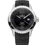 Edox Men's 80094 3 NN Chronorally 1 Analog Display Swiss Automatic Black Watch