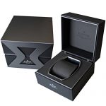 'Grand Ocean' Swiss Automatic Stainless Steel and Rubber Diving Watch, Color: Black