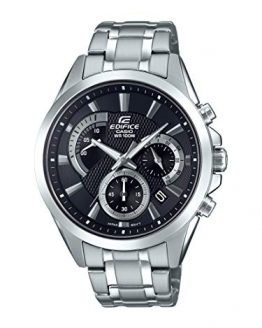 Casio Men's Edifice Silver Quartz Watch with Stainless-Steel Strap, 21.6 (Model: EFV-580D-1AVUDF)