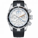 Edox Men's 'Grand Ocean' Swiss Automatic Stainless Steel and Rubber Diving Watch, Color:Black (Model: 01123 3ORCA ABUN)