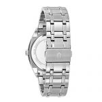 Bulova Men's Classic Quartz Watch with Stainless-Steel Strap, Silver