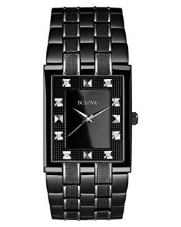 Bulova Men's 98D111 Bracelet Black Dial Watch