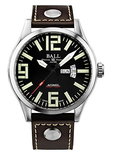 Ball Gents-Wristwatch Engineer Master II Aviator Date Weekday Analog Automatic NM1080C-L14A-BK