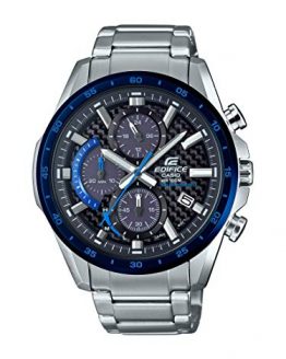 Casio Men's Edifice Quartz Watch with Stainless-Steel Strap, Silver, 22 (Model: EQS-900DB-2AVCR)