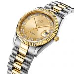 BUREI Luxury Men's Quartz Wrist Watch Japanese Quartz Movement Scratch-Resistant