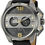 Diesel Men's DZ4386 Ironside Gunmetal Black Leather Watch
