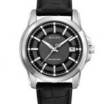 Bulova Men's 96B158 Precisionist Leather Strap Watch