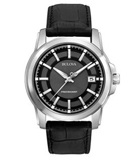 Bulova Men's 96B158 Precisionist Leather Strap Watch