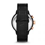 Armani Exchange Atlc Chronograph Black Dial Black Ion-plated Mens Watch AX1350