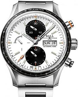 Ball Gents-Watch Fireman Storm Chaser Pro Chronograph Day-Date Automatic CM3090C-S1J-WH