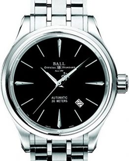 Ball Trainmaster Legend Black Dial Automatic Mens Stainless Steel Watch NM3080D-SJ-BK