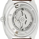 Seiko Men's Automatic Self-Wind Watch with Brown Leather Band
