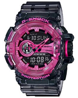 G-Shock Men's G-SHOCK Analog-Digital Watch (One Size, Black/Pink)