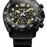 Bulova Men's Sea King Analog Display Quartz Black Watch