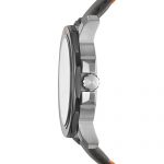 Armani Exchange Men's Analog-Quartz Watch with Leather Calfskin Strap