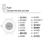 BUREI Classic Men's Wrist Watch Text Customization DIY Japanese