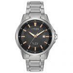 Citizen Men's Eco-Drive Titanium Watch with Date, AW1490-50E