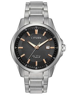 Citizen Men's Eco-Drive Titanium Watch with Date, AW1490-50E