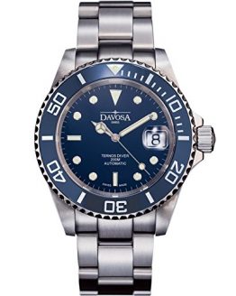 Davosa Swiss Made Dive Watch for Men - Ternos Ceramic Professional Automatic Watch with Analog Display and Luxury Bezel (16155540)