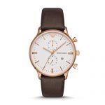 Emporio Armani Men's Brown Leather Watch AR1936