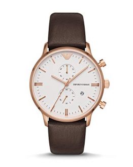 Emporio Armani Men's Brown Leather Watch AR1936