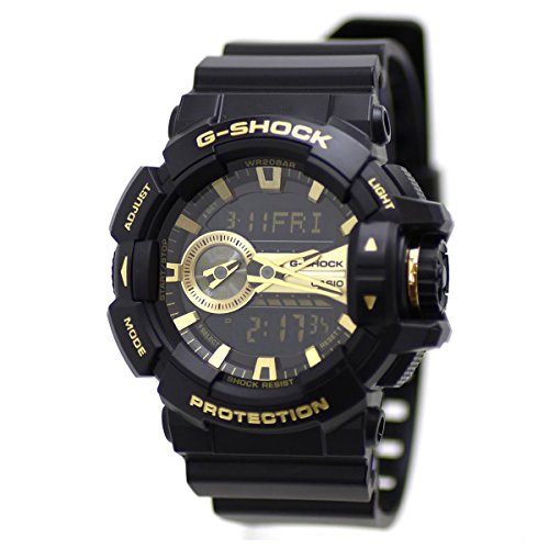Casio G-Shock GA-400GB Garish Series Watch in Black and Gold, One Size.